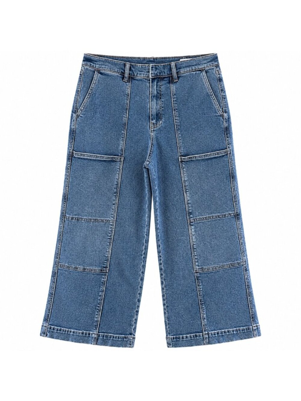 Gloria Vanderbilt Womens Dark Wash Patch Pocket Crop Jeans Size 12 Average